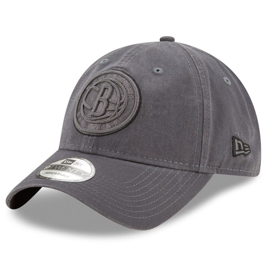 Brooklyn Nets Men's Graphite New Era 9Twenty Adjustable Hat
