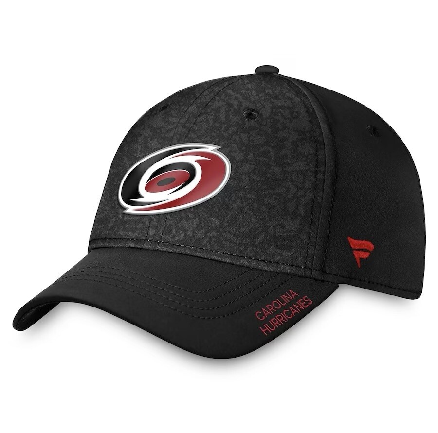 Carolina Hurricanes Men’s Fanatics Branded Black Authentic Pro Rink Flex Hat Carolina Hurricanes Men’s Fanatics Branded Black Authentic Pro Rink Flex Hat
