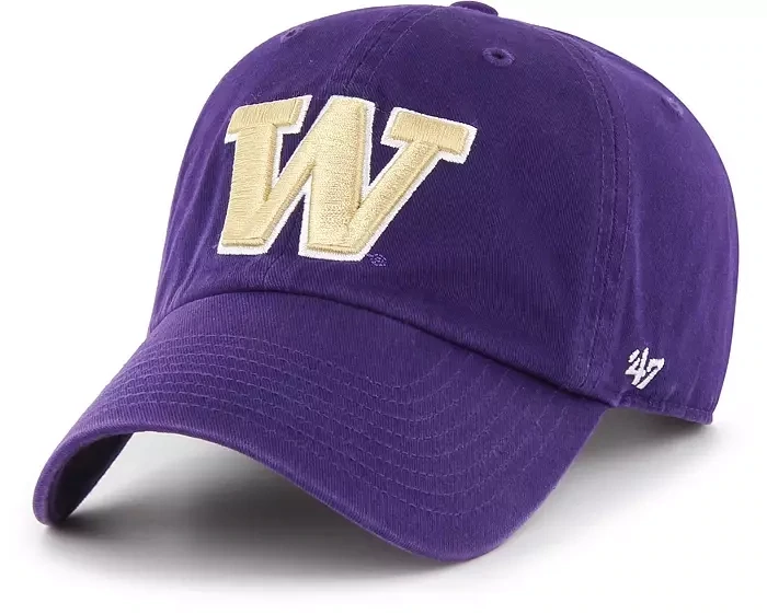 Washington Huskies Men’s Purple 47 Brand Clean Up Adjustable Hat Washington Huskies Men’s Purple 47 Brand Clean Up Adjustable Hat