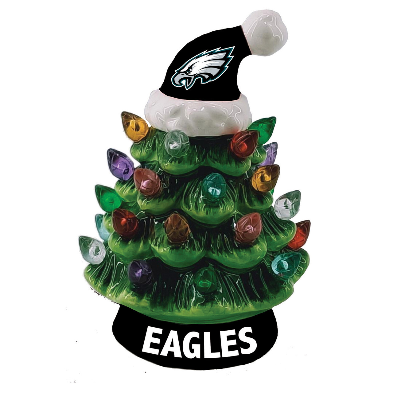 Philadelphia Eagles 4" Ceramic LED Christmas Tree
