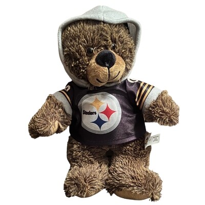 Pittsburgh Steelers 12” Jersey Hoodie Teddy Bear Pittsburgh Steelers 12” Jersey Hoodie Teddy Bear