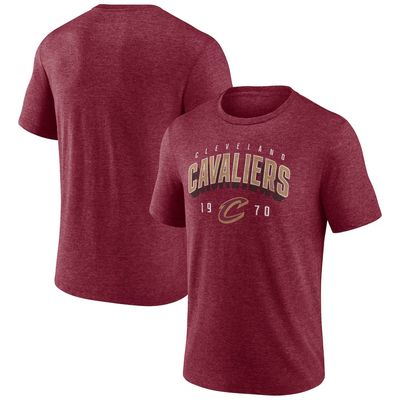 Cleveland Cavaliers Men's Maroon Fanatics Backboard Tri-Blend T-Shirt Cleveland Cavaliers Men's Maroon Fanatics Backboard Tri-Blend T-Shirt
