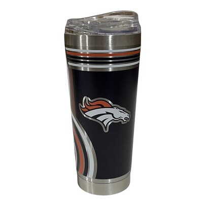 Denver Broncos 18oz Stainless Steel Travel Tumbler Denver Broncos 18oz Stainless Steel Travel Tumbler