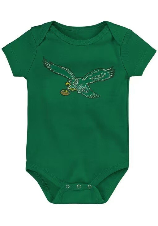Philadelphia Eagles Retro OuterStuff Baby Short Sleeve Onesie