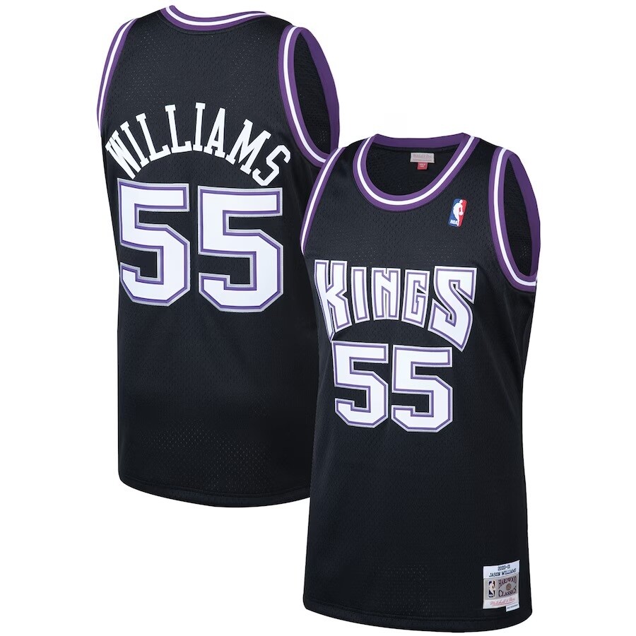 Sacramento Kings Jason Williams 2000-01 Men's Black Mitchell & Ness Swingman Jersey
