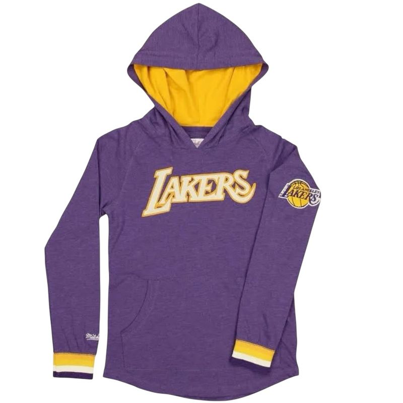 Los Angeles Lakers Men’s Mitchell & Ness Hardwood Classics Long Sleeve Pullover Hoodie