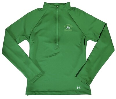 Notre Dame Fighting Irish Women's Green Half Zip Under Armour Coldgear Jacket Notre Dame Fighting Irish Women's Green Half Zip Under Armour Coldgear Jacket