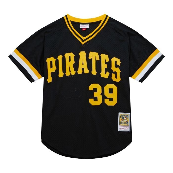 Pittsburgh Pirates Dave Parker 1982 Men's Black Mitchell & Ness Mesh Jersey Pittsburgh Pirates Dave Parker 1982 Men's Black Mitchell & Ness Mesh Jersey