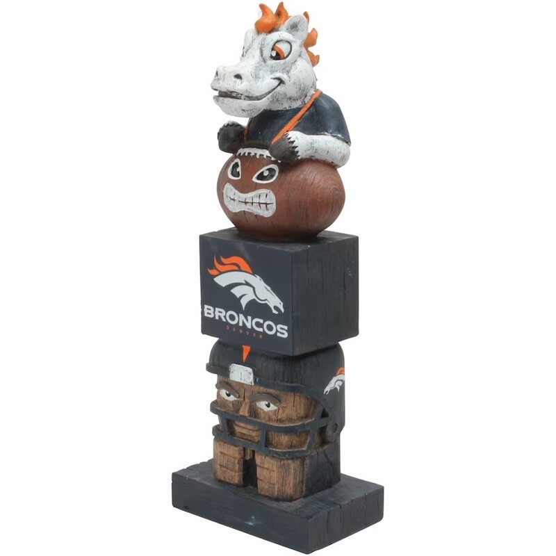 Denver Broncos Tiki Totem Team Statue