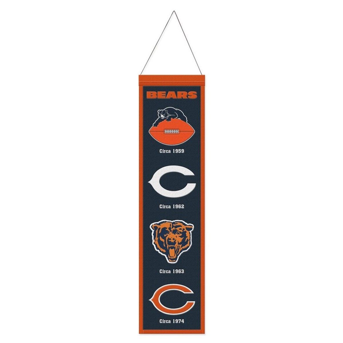 Chicago Bears 8” x 32” Heritage Banner