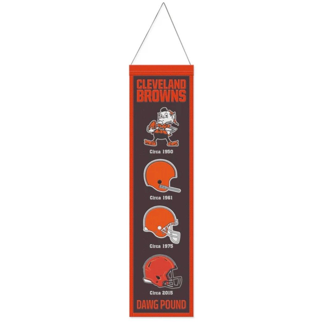 Cleveland Browns 8” x 32” Heritage Banner