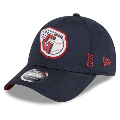 Cleveland Guardians Men’s New Era Navy Clubhouse 9FORTY Stretch Snap Hat