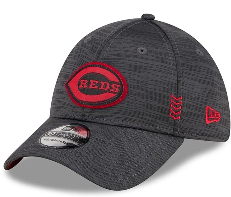 Cincinnati Reds Men’s New Era Grey Heather Clubhouse 39THIRTY Flex Fit Hat