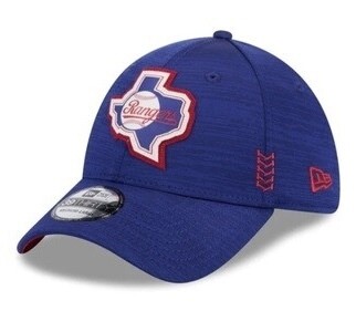 Texas Rangers Men’s Royal New Era Clubhouse 39THIRTY Flex Fit Hat