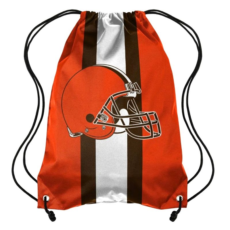 Cleveland Browns Striped Drawstring Backpack Cleveland Browns Striped Drawstring Backpack
