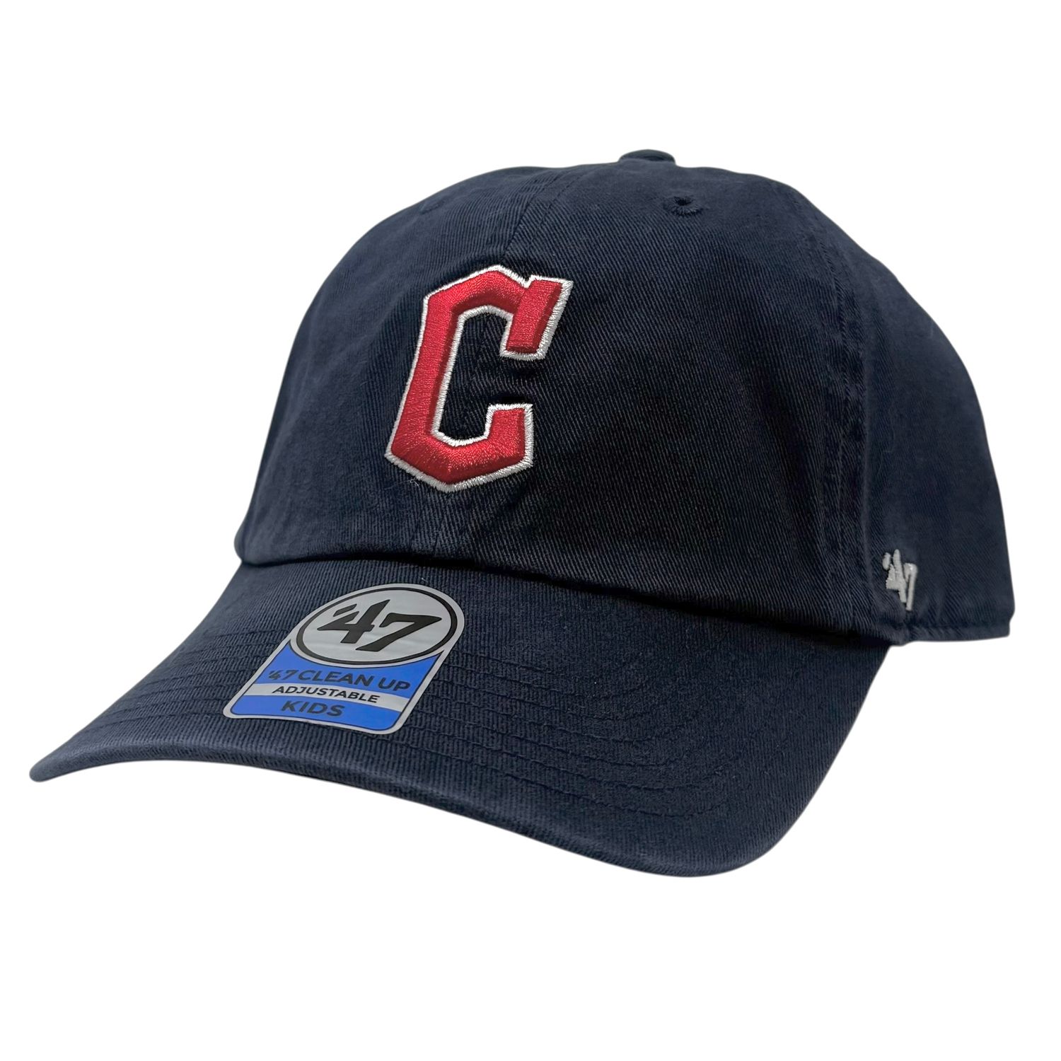 Cleveland Guardians Kids 47 Brand Clean Up Adjustable Hat