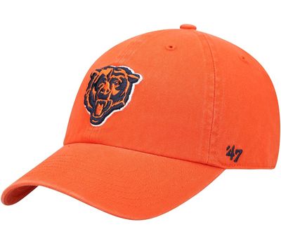 Chicago Bears Men’s Orange 47 Brand Clean Up Adjustable Hat Chicago Bears Men’s Orange 47 Brand Clean Up Adjustable Hat