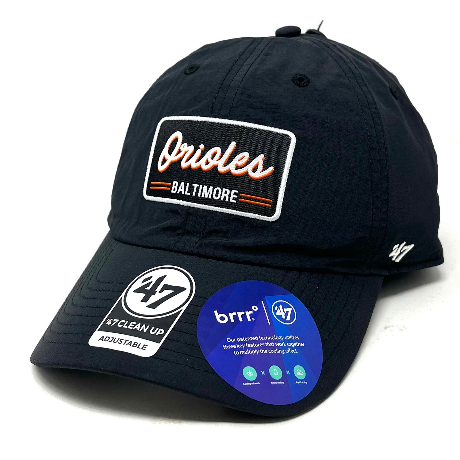 Baltimore Orioles Men's Black 47 Brand Clean Up Brrr Fairway Adjustable Hat