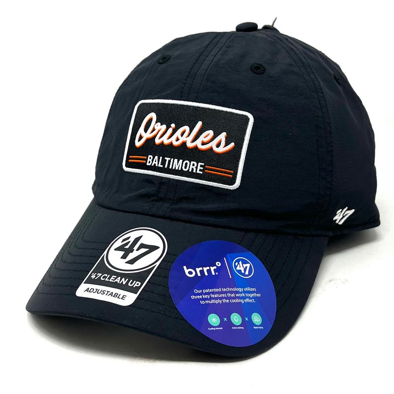 Baltimore Orioles Men's Black 47 Brand Clean Up Brrr Fairway Adjustable Hat Baltimore Orioles Men's Black 47 Brand Clean Up Brrr Fairway Adjustable Hat