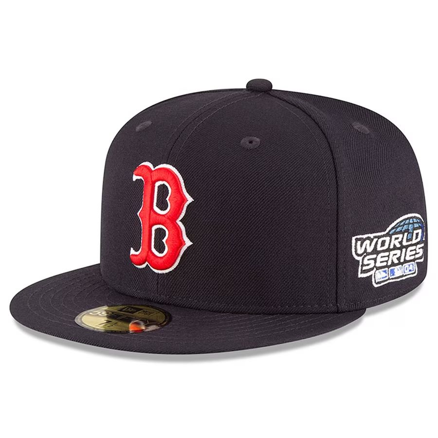 Boston Red Sox Men's New Era 2004 World Series Wool 59FIFTY Fitted Hat