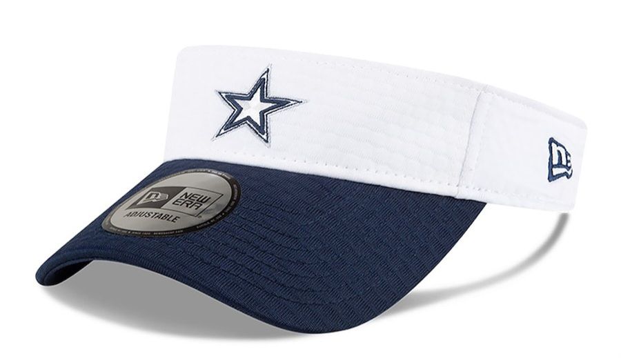 Dallas Cowboys Men’s New Era White NFL Training Camp Adjustable Visor