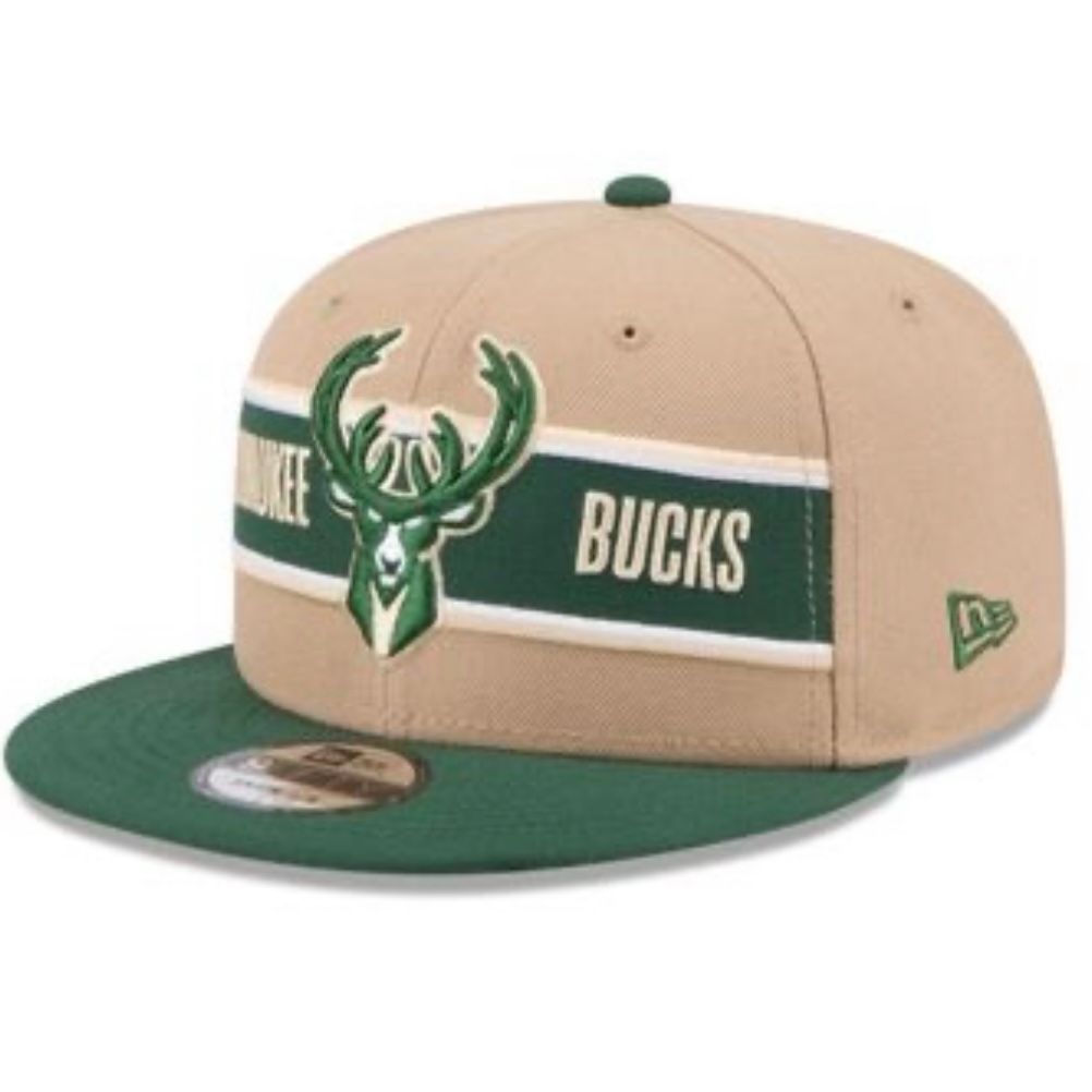 Milwaukee Bucks Men's New Era 9Fifty NBA Draft Snapback Hat