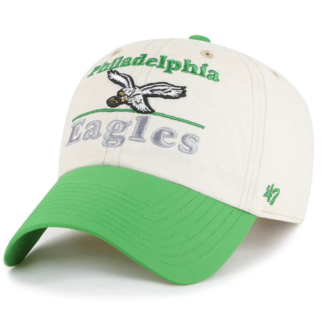 Philadelphia Eagles Men’s Historic Gridiron 47 Brand Clean Up Adjustable Hat Philadelphia Eagles Men’s Historic Gridiron 47 Brand Clean Up Adjustable Hat