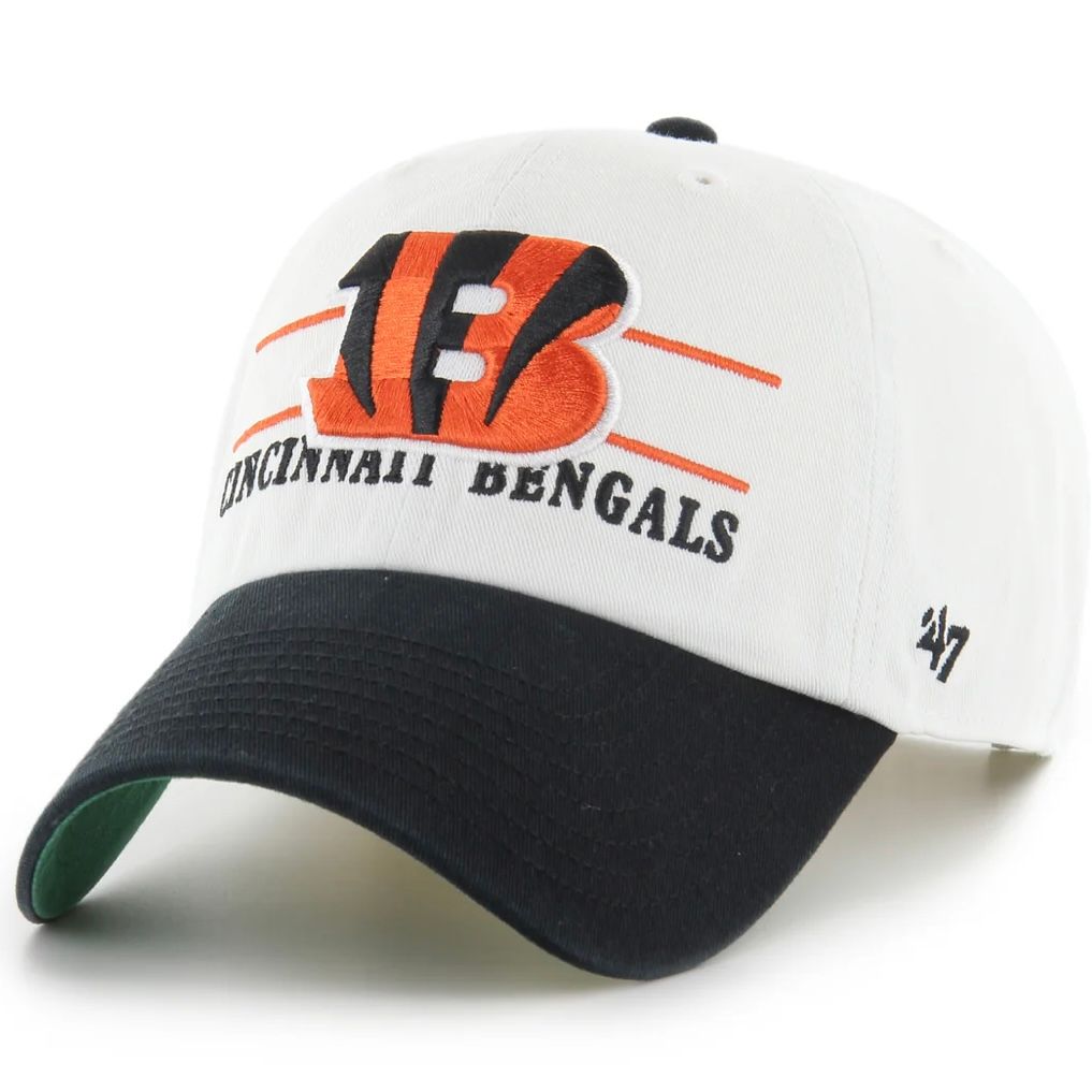 Cincinnati Bengals Men’s White 47 Brand Clean Up Adjustable Hat Cincinnati Bengals Men’s White 47 Brand Clean Up Adjustable Hat
