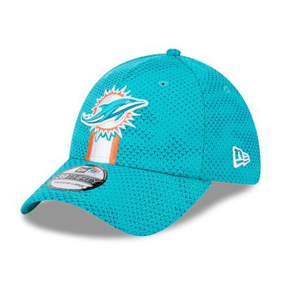 Miami Dolphins Men's Aqua New Era Sideline 9FORTY Stretch-Snap Hat