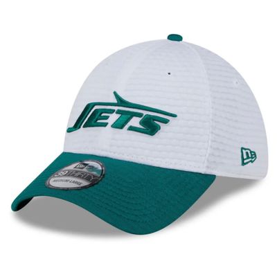 New York Jets Men's White New Era 39Thirty Training Flex Fit Hat