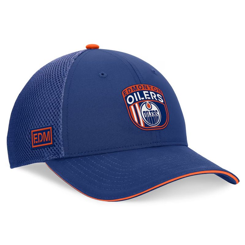 Edmonton Oilers Men’s Blue Draft On Stage Fanatics Authentic Pro Adjustable Hat
