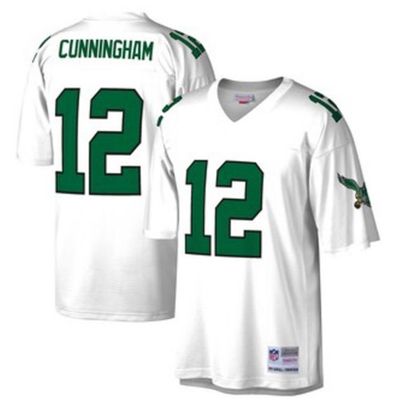 Philadelphia Eagles Randall Cunningham 1990 Men's White Mitchell & Ness Legacy Jersey Philadelphia Eagles Randall Cunningham 1990 Men's White Mitchell & Ness Legacy Jersey