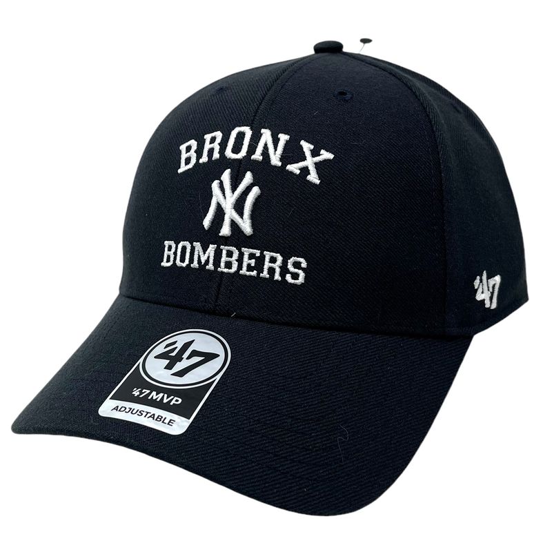 New York Yankees Men's Navy Bronx Bombers 47 Brand MVP Adjustable Hat New York Yankees Men's Navy Bronx Bombers 47 Brand MVP Adjustable Hat