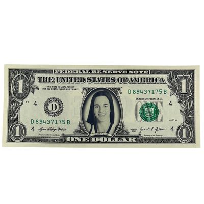 Caitlin Clark Famous Face Dollar Bill