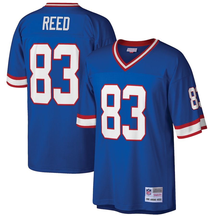 Buffalo Bills Andre Reed 1990 Royal Blue Mitchell & Ness Men's Legacy Jersey Buffalo Bills Andre Reed 1990 Royal Blue Mitchell & Ness Men's Legacy Jersey
