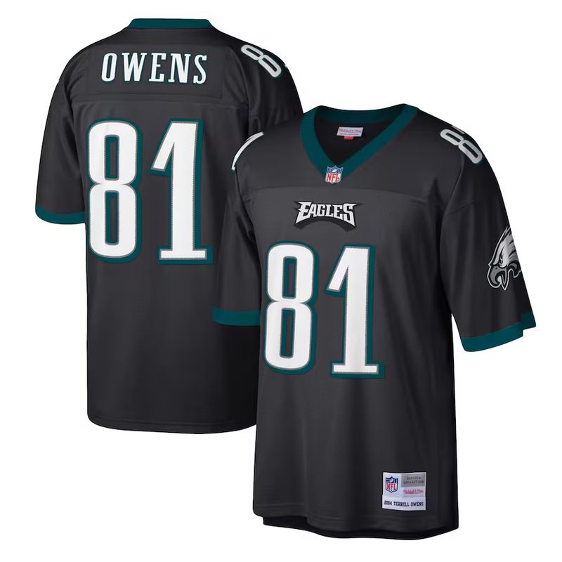 Philadelphia Eagles Terrell Owens 2004 Men's Black Mitchell & Ness Legacy Jersey Philadelphia Eagles Terrell Owens 2004 Men's Black Mitchell & Ness Legacy Jersey