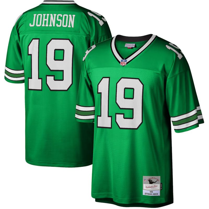 New York Jets Keyshawn Johnson 1996 Green Throwback Mitchell & Ness Men's Legacy Jersey New York Jets Keyshawn Johnson 1996 Green Throwback Mitchell & Ness Men's Legacy Jersey