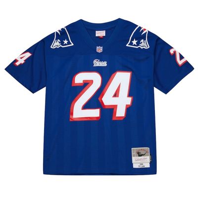 New England Patriots Ty Law 1995 Blue Mitchell & Ness Men's Legacy Jersey New England Patriots Ty Law 1995 Blue Mitchell & Ness Men's Legacy Jersey