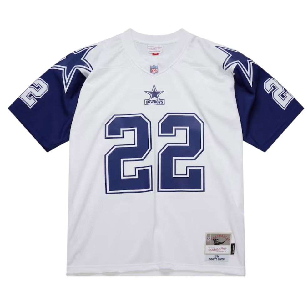 Dallas Cowboys Emmitt Smith 1994 White Mitchell & Ness Men's Legacy Jersey Dallas Cowboys Emmitt Smith 1994 White Mitchell & Ness Men's Legacy Jersey