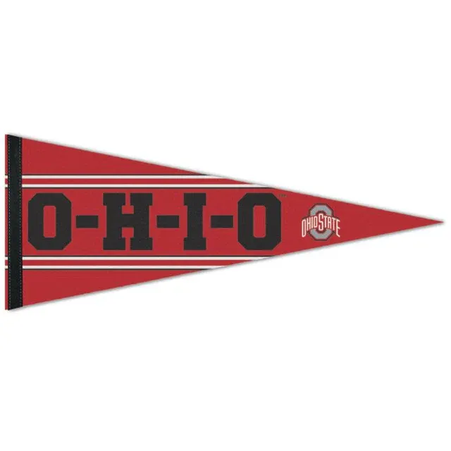 Ohio State Buckeyes O-H-I-O 12 Ohio State Buckeyes O-H-I-O 12" x 30" Premium Pennant