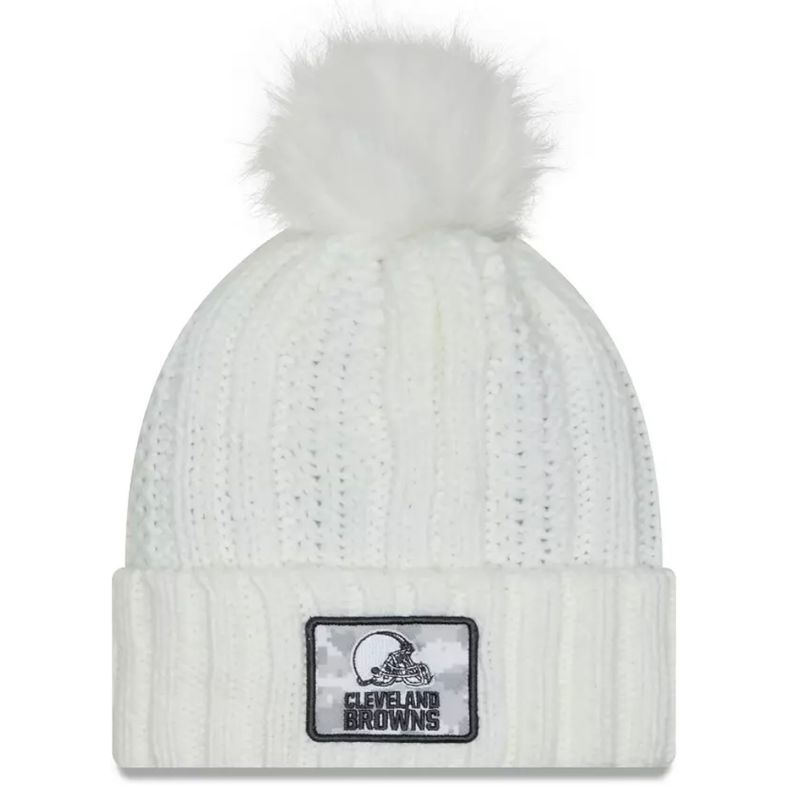 Cleveland Browns Women’s NFL Salute to Service Cuffed Pom Knit Hat Cleveland Browns Women’s NFL Salute to Service Cuffed Pom Knit Hat