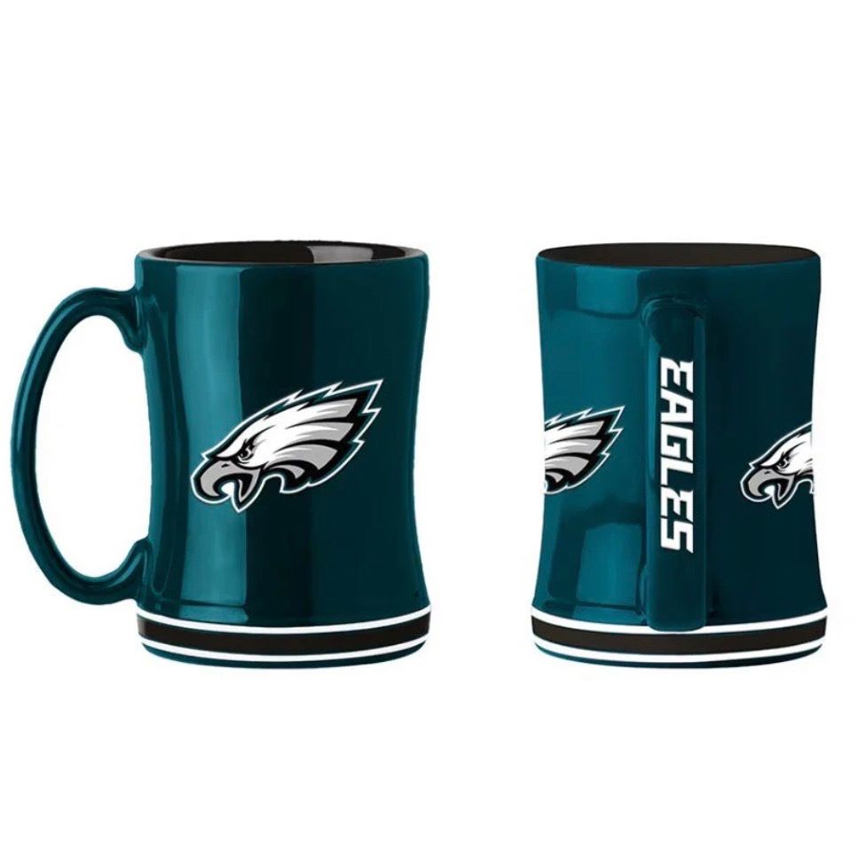 Philadelphia Eagles Green 14oz Relief Coffee Mug