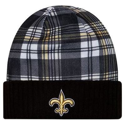 New Orleans Saints Men's Black New Era Sideline Statement Cuffed Knit Hat