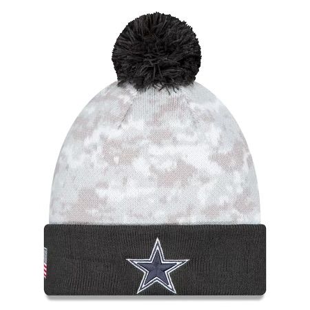 Dallas Cowboys Men’s NFL Salute to Service Cuffed Pom Knit Hat