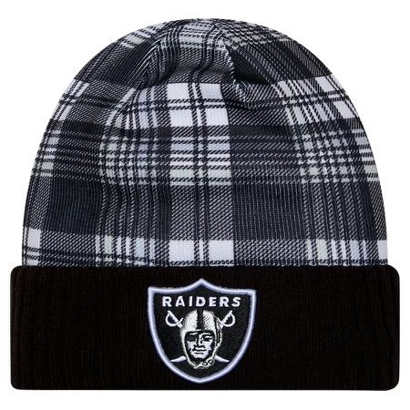 Las Vegas Raiders Men's Black New Era Sideline Statement Cuffed Knit Hat