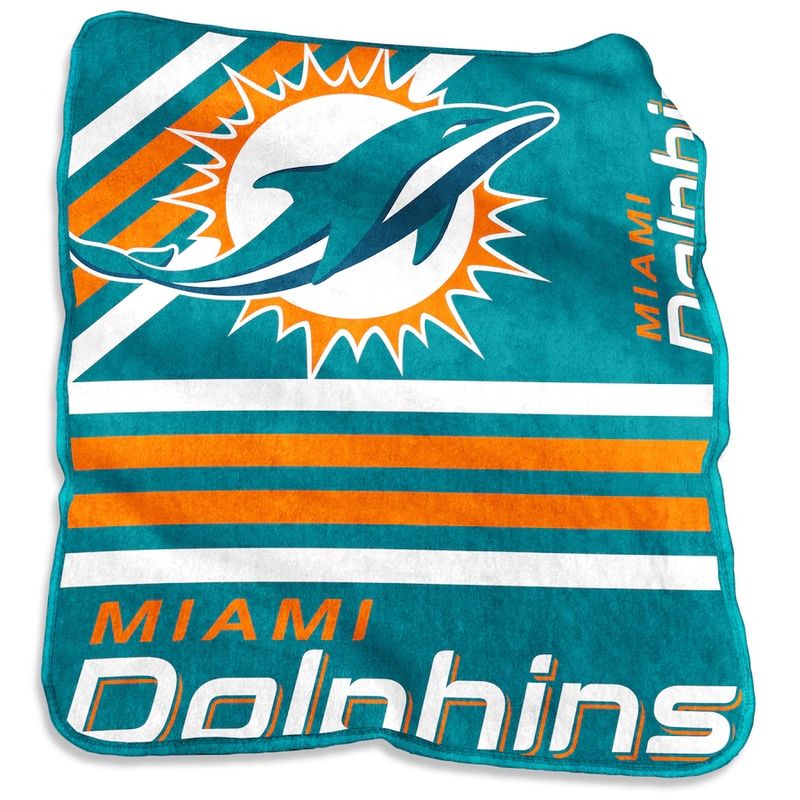 Miami Dolphins 50'' x 60'' Plush Raschel Throw Blanket Miami Dolphins 50'' x 60'' Plush Raschel Throw Blanket