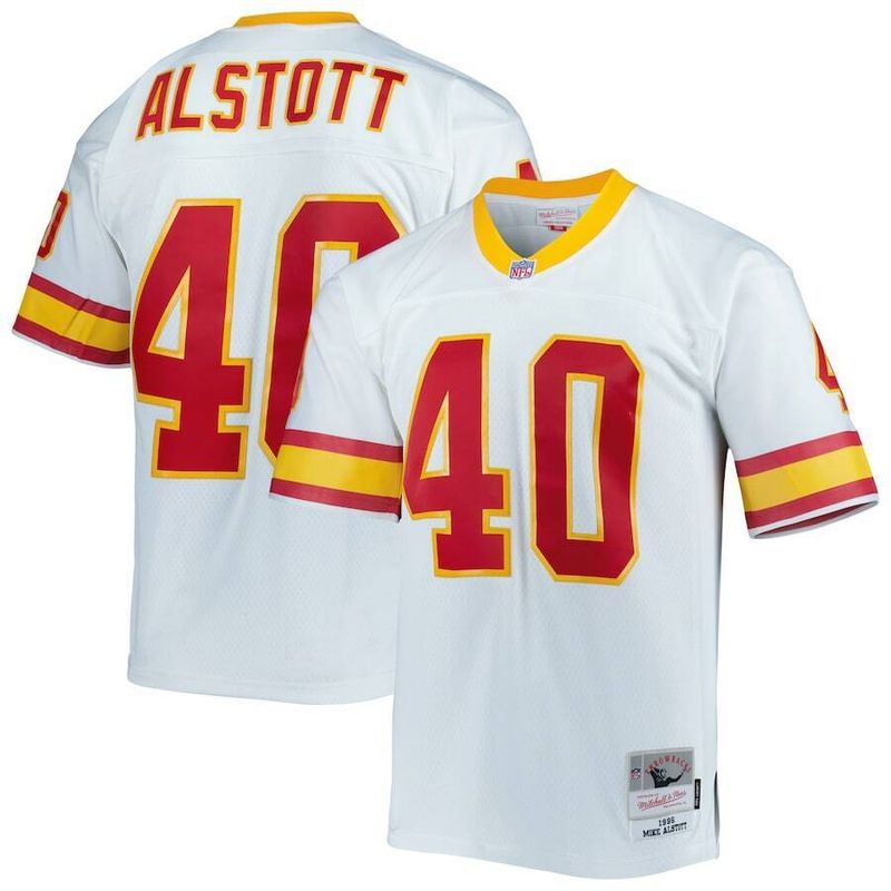 Tampa Bay Buccaneers Mike Alstott 1996 White Alternate Mitchell & Ness Men's Legacy Jersey