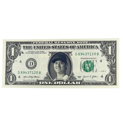 Shohei Ohtani Famous Face Dollar Bill Shohei Ohtani Famous Face Dollar Bill