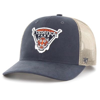 Detroit Tigers Men's Vintage Navy Comerica Park 47 Trucker Adjustable Hat Detroit Tigers Men's Vintage Navy Comerica Park 47 Trucker Adjustable Hat