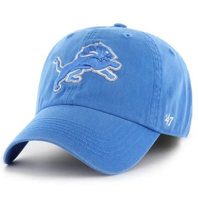 Detroit Lions Men’s Blue 47 Brand Clean Up Adjustable Hat